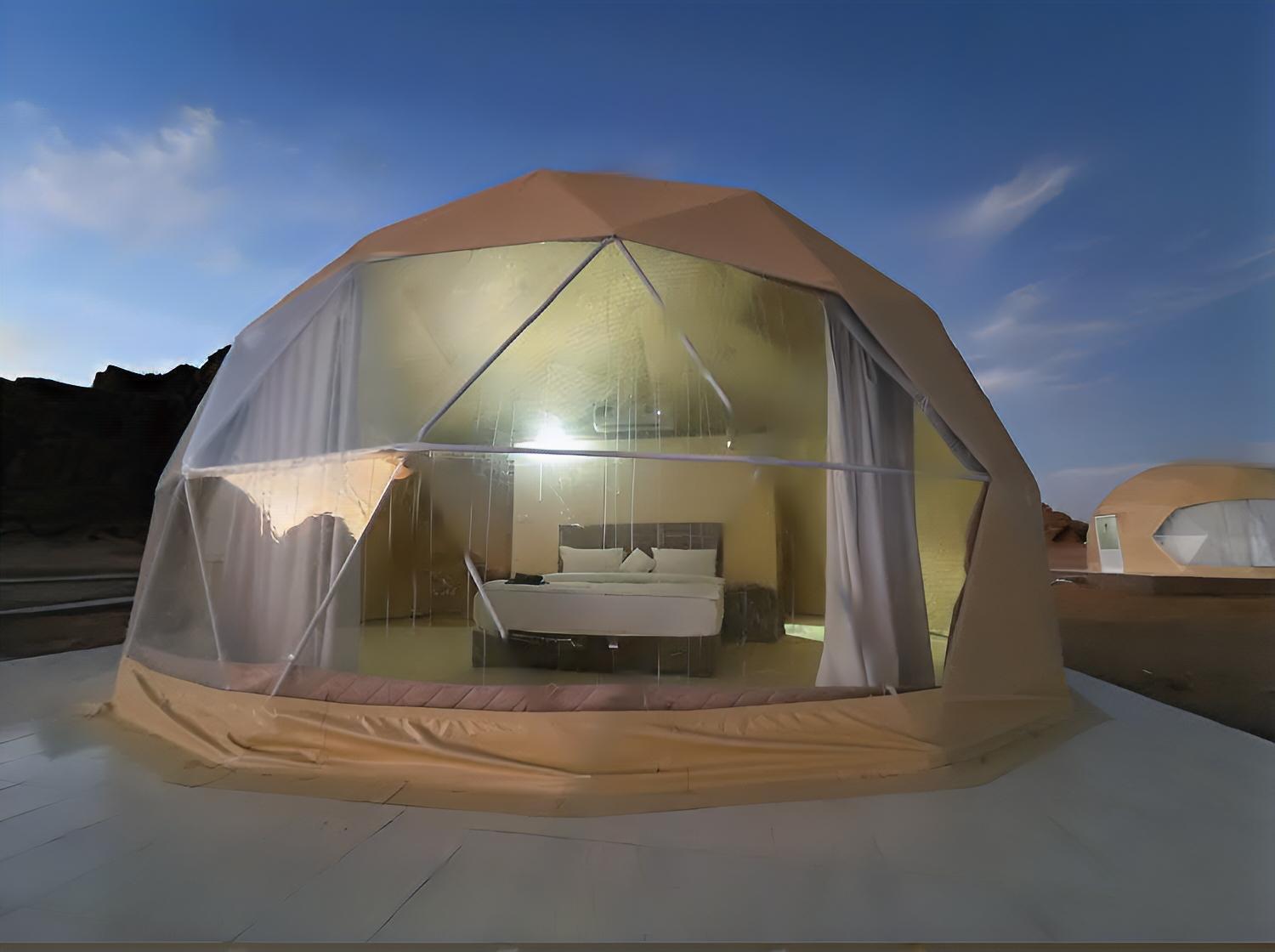 Bed and Breakfast Titanic Camp Wadi Rum Exterior foto